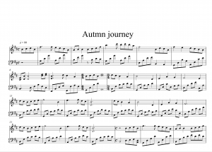 Sheet nhạc Piano Autumn Journey