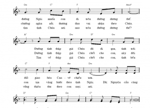 Sheet nhạc và hợp âm nhạc thánh ca: Thánh giá nào cho con