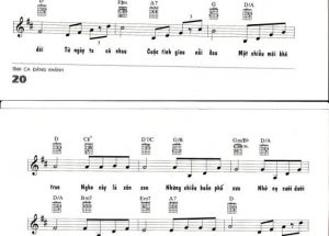 Sheet nhạc bài hát yêu dáng em xưa