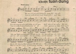 Sheet nhạc bài hát yêu em bằng cả trái tim